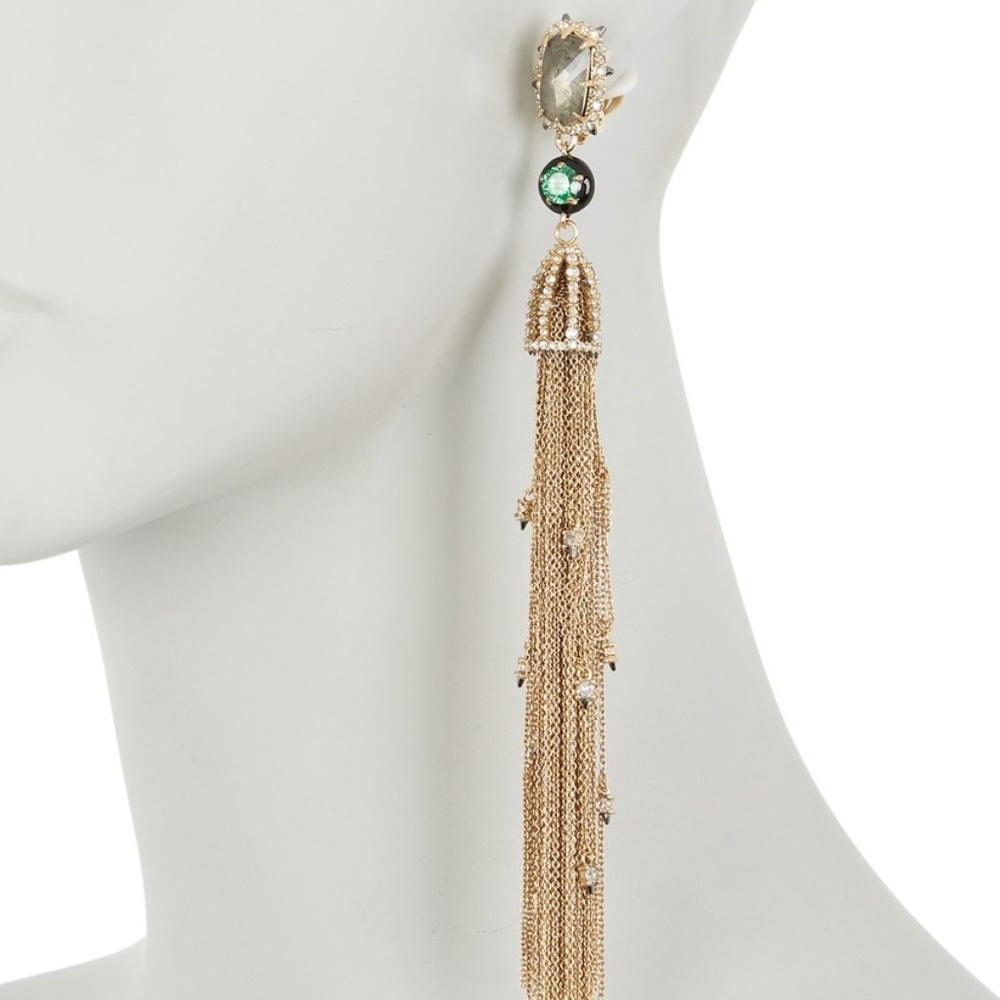 Alexis Bittar Tassel Clip-On Earrings - Picture 2 of 3